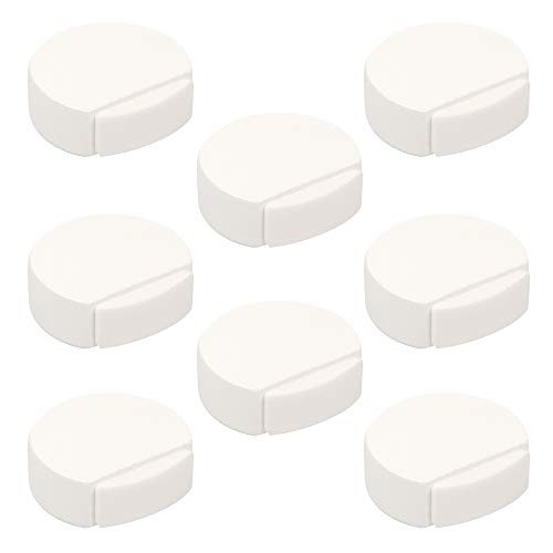 8 Un. TOPE Puerta madera lacada blanco 45x42x16MM con Adhesivo para suelo