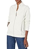 Charles River Apparel Women's Conway Flatback Rib Jacket (Large, Ivory Heather)