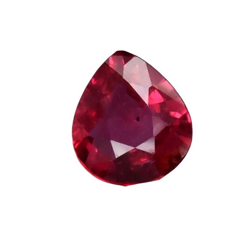 Rubis naturel facetté poire 4,5x4x1,8mm pour fabrication de bijoux DIY bague et pendentif
