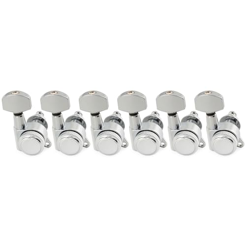Musiclily Pro 6-in-line 18:1 Ratio Full Sealed Locking Machine Heads Tuners Tuning Pegs Keys with...