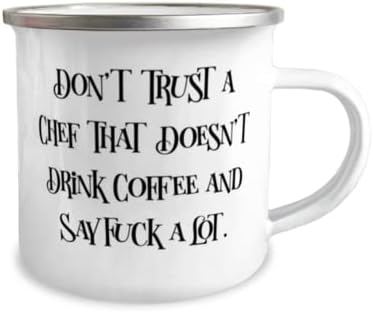 Epic Chef Gifts, Don't Trust a Chef That Doesn, Best Graduation 12oz Camper Mug Gifts Idea For Friends, Chef Gifts From Boss, Inexpensive chef gifts, Budget chef gifts, Affordable chef gifts, image 4