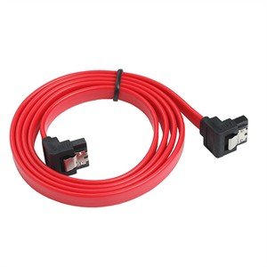 Cable Sata III 6Gb/s Rojo 1m con Clip