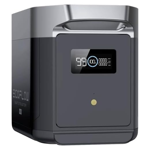 EcoFlow Zusatzbatterie für Delta 2 Max tragbare Powerstation 2048Wh Kapazität LifePO4-Batterie für Haushaltsreserve, Energiesparen, im Freien, Wohnmobil, Camping