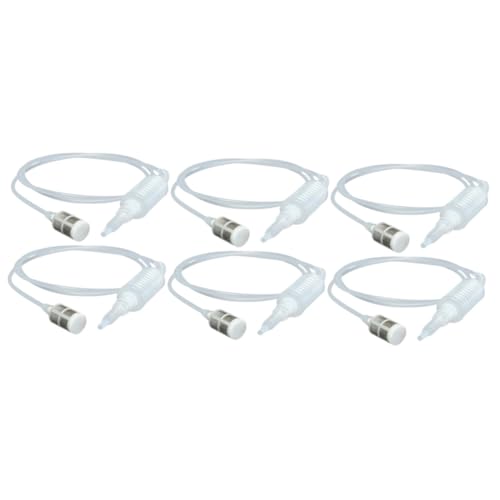 CONGARTENO 6pcs Siphon Hose for Wine and Beer Transfer Reusable Manual Filter Tubing for Home Brewing and Lightweight Siphon Tube for Transfer