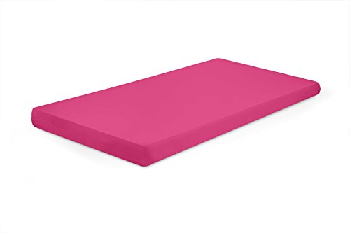 SPANNBETTLAKEN BETTLAKEN GUMMIZUG 100% BAUMWOLLE JERSEY 140x70 160X80 180x80 (160x80, Pink) Cover