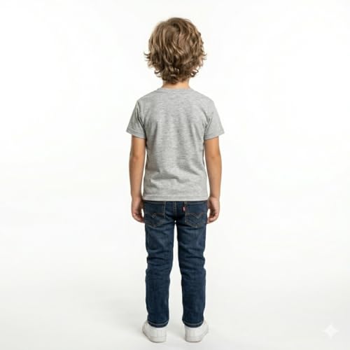 Image of Double F Branded Cotton Bio wash Round Neck Half Sleeve Solid T-Shirt for Boys and Baby