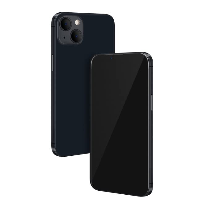 Without Logo - Non Working Replica 1:1 Phone Dummy Display Phone Model for Phone 13 / 13 Mini Fake Model Toy (6.1inches, Black Blackscreen)