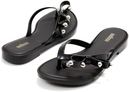 Melissa Shoes Flip Flop Slim II AD Black 6 M | Image 6