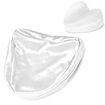 Zelimun Knee Pillow Cover 9.8" x9.8" x5.9", Leg Pillowcase Replacement, Contour Pillowcase for Heart Shaped Knee Pillow (White)