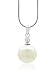 Produktbild Burgmeister Jewelry Damen-Halskette Muschelkernperle weiß Zirkonia rhodiniert 925 Sterling Silber JHE1090-423