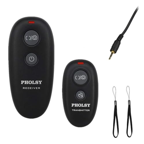 PHOLSY Disparador Control Remoto Cámara Mandos a Distancia Inalámbrico para Panasonic S5, S1, G95, G91, G9, GH5, GH6, GH7, G85, G81, GX8, GX7, GH4, GH3, FZ2500, FZ2000, FZ1000