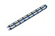 Viro 333.10.200 Semiquadra-Kette, beschichtet mit Guain, blau, Made in Italy, 10 mm x 200 cm