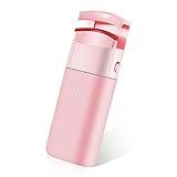 Heated Eyelash Curler, Electric Eyelash Curler with Flexible Silicone Pad, One-Step Lash Curler for Long & Voluminously Curled Eyelashes in Seconds, Last All Day, Battery Included