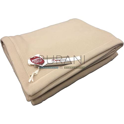  Plaid coperta divano 160x180 tinta unita A420 cachemire