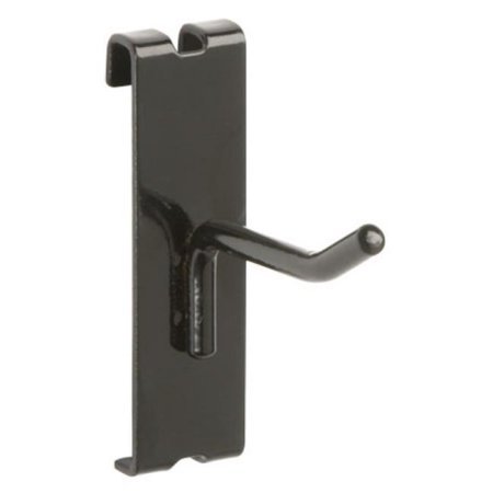 Only Garment Racks 2\" Gridwall Hooks for Grid Panel Displays - 50 Pcs Box - 1/4\" Dia Wire - Heavy Duty - Black Color