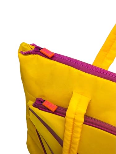 Bolsa beach tennis feminina Amarela impermeável