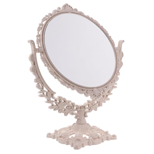 Miroir de maquillage stable double face pour corriger les reflets flous