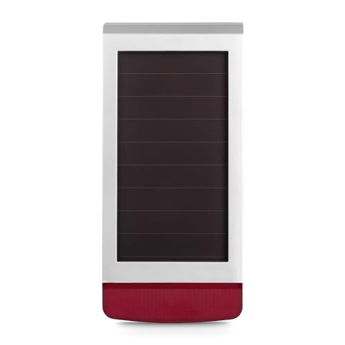 Homematic IP Smart Home Alarmsirene – außen, Funk-Außensirene mit Solarpanel und App-Funktion, kabellose Sirene mit Solarpanel, warnt hörbar, sichtbar und...