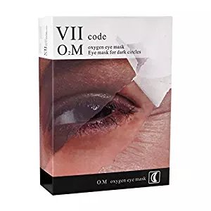 VIIcode O2M Oxygen Eye Pads for Dark Circles - Reduces Puffiness, Crow's Feet, Fine Lines and Bags - Most Effective Treatments for Dark Circle 1 Box /6 Pairs -  UM-J9BM-WP33