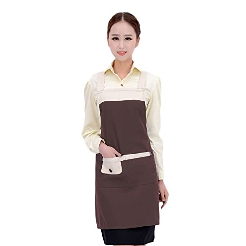 UYVI Tabliers Tablier de Chef for la Cuisson Tablier de Mode, Café-dépanneur Western Food Salle Tablier de Berge réglable Beau Cadeau (Color : C, Taille : 73 * 70cm) Cover