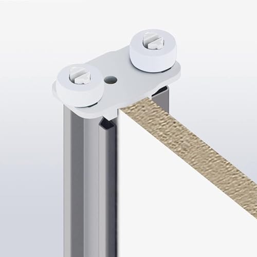 Générique Set of 2 High Sliding Cupboard Door Guides - 2 Tall Plastic Wheels