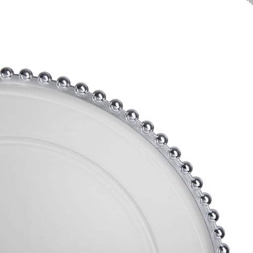 Platos Elegantes Decorativos de Cerámica con Borde Dorado, 13 in, Set x8 miniatura 3