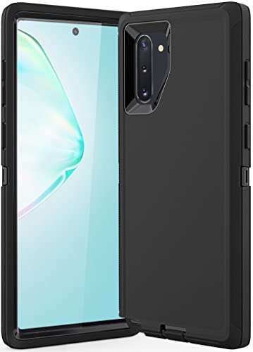Guirble for Samsung Galaxy Note 10 Plus Case,Dropproof Shockproof Galaxy Note 10 Plus Case,Rugged Heavy Duty for Samsung Note 10 Plus Case,Note 10 Plus Case 6.8 Inch(Black)