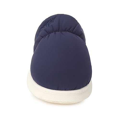 Image of CASSIEY Slippers for Mens Winter Home Indoor Outdoor Warm Thick Sole Waterproof down Cotton Slipper