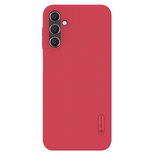 Image of Nillkin Case for Samsung Galaxy A14 5G (6.6 inch Inch) Super Frosted Hard Back Dotted Grip Cover PC Red Color
