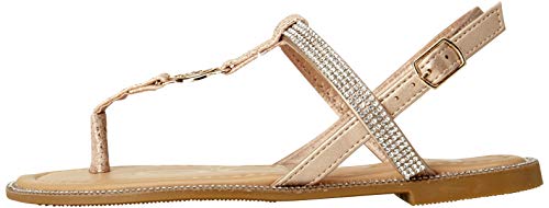 Image of bebe Girls' Sandals - Rhinestone Studded Snake Sandals with Medallion (Little Kid /Big Kid)