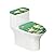 Darisoco Cute Green Frog Toilet Lid & Tank Covers Set of 2 Toilet Seat Cover Protector Elongated Lids with Elastic Edge for Bathroom