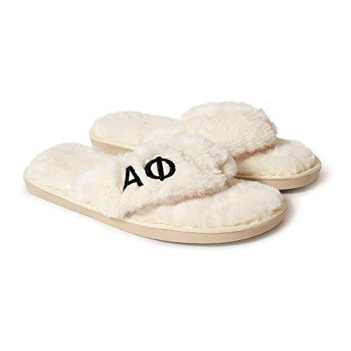 Sorority Shop Alpha Phi Fuzzy Slippers Women