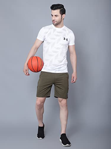 Image of John Ally Mens Gym Shorts Built with Durable Both Sider Zipper Pocket and Moisture Wicking Fabric for Workout, Yoga, Running and Lounge wear.