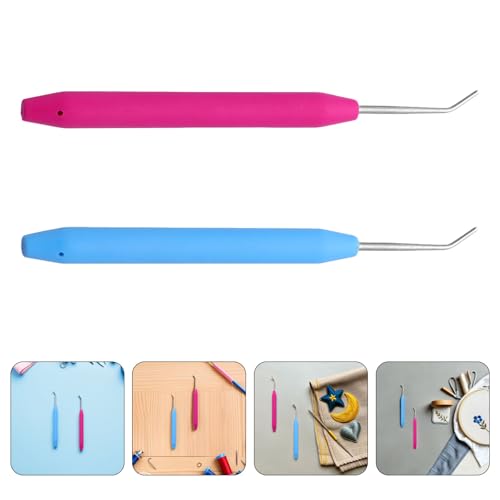 Ganchos de tejer JOINPAYA ergonómicos de plástico y aluminio para tejer sin esfuerzo 7