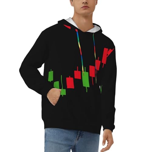 Forex Stock Market Crypto Trading Candlestick Hoodies Man'S Pullo...