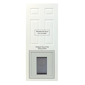   PetSafe-Single-Panel-Replacement-Pet-Door-Insert-with-Paintable-Frame-Specifically-Designed-for-Panel-Doors-Durable-Plastic-Frame-Snap-On-Closing-Panel-for-Dogs-Up-to-220-lbs