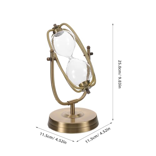 Reloj de arena para bodas vintage con marco de aleación y diseño giratorio personalizable 3