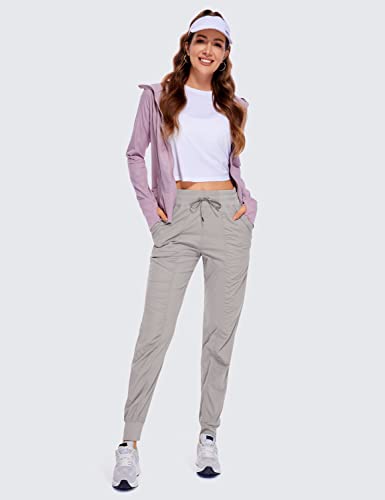 Image of CRZ YOGA Ease Line Joggers 26 inch /28.5 inch /30.5 inch | Casual, Lightweight, Ruched Design, Pockets, for Women