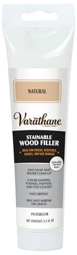 Varathane 215202 Sandable Wood Filler, 3.5 oz, Natural
