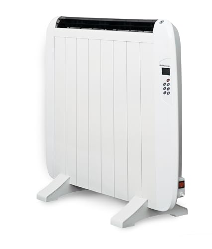 SOLTHERMIC EMISOR TERMICO 1200W SOL1200ET Color Blanco/Bajo consumo/Termostato regulable/Mando a distancia/Pantalla LCD/sup max 20m / 6 elementos calefactores/Modo confort Si/Modo eco Si