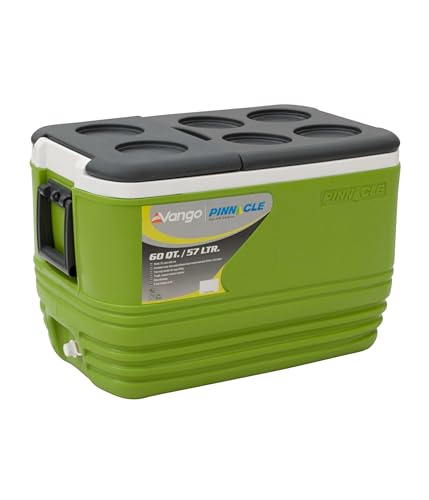 Vango Pinnacle Cool Box Cooler Ice Box | Highly Insulated, Portable, Leakproof, Durable, Ice Rentention, Food Safe - Camping, Fishing, Beach, Festival, Picnic (57L) option