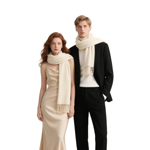 Cashmere Wool Winter Scarf for Women, Men's Scarves Solid Warm Cold Weather Wraps2