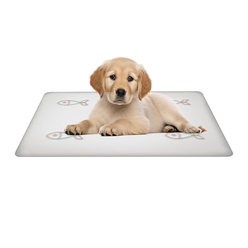 Cooling Mat for Cats | 18.9x26.77 inches Nylon Washable Dog Cooling Blanket | Comfort Portable Pressure-Relieving Soft Sleeping Area for Cat Sofa Car Seats Balcony Dormitory Lawn