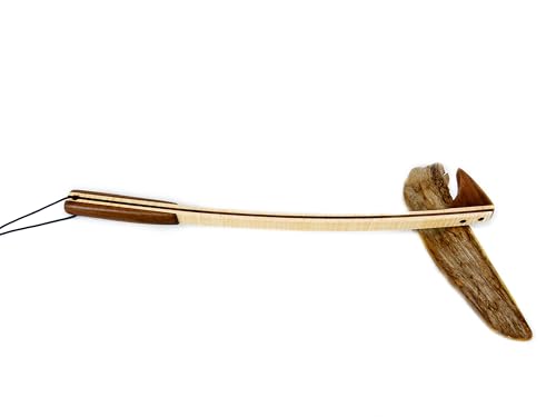 Handmade Wooden MINI Back Scratcher made out of Tiger Maple and Walnut, Backscratchers Handcrafted in Michigan's Upper Peninsula