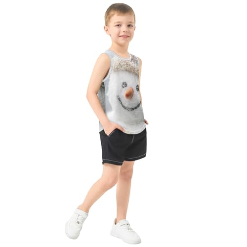 Boys Tank Top Shirts Lovely Dog Print Animal Puppy Printed Sleeveless T-Shirts Crew Neck for Kids Clothing Children4