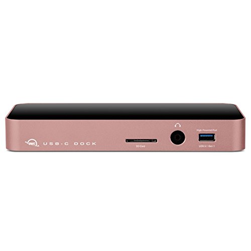 OWC USB-C Dock, 10 port, designed for MacBook-Rose Gold w/Mini DisplayPort