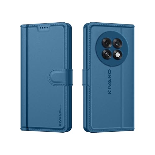 Image of KIVANO LUXE Compatible with Oppo F31 Pro Plus 5G Artisanal Leather Wallet Case with Card Holder for Men Women, Magnetic Flip Folio Cover with Stand RFID Blocking Cell