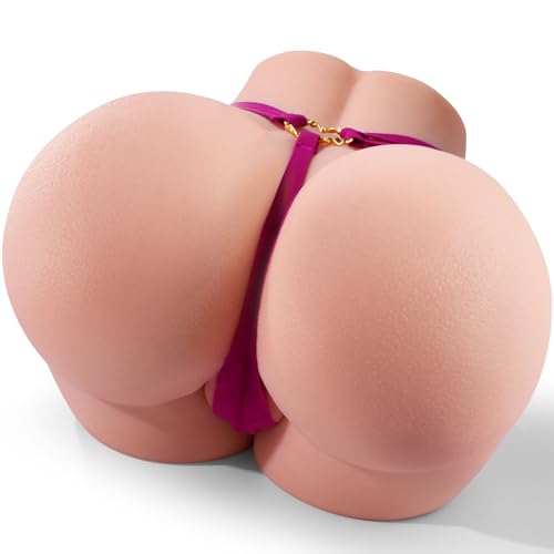 Image of Juicy Peach Sex Dolls Pocket Pussy with 30% Fuller Curved Design Male Masturbator, Upgrade 2-Hole Deeper Vagina and Tighter Anal Sex Toys for Men 3D Lifelike Round Raised Sex Doll Pocket Pussies
