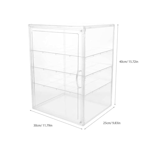 Vitrina para pan con niveles desmontables y ajustables expositor acrílico 2