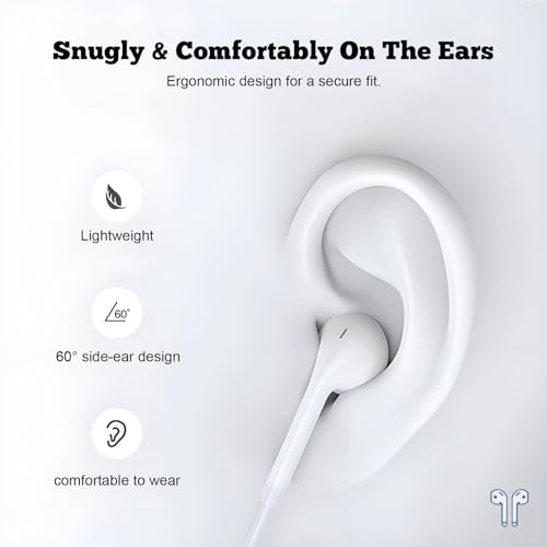 USB C Headphones, 2 Pcs USBC Headphones Wired Earphones Type C In Ear Earbuds With Mic & Volume Control for iPhone 15/16 Plus iPad Samsung Galaxy S25 S24 S23 S22 S21 FE iPad Pro Huawei Google Pixel - Image 6